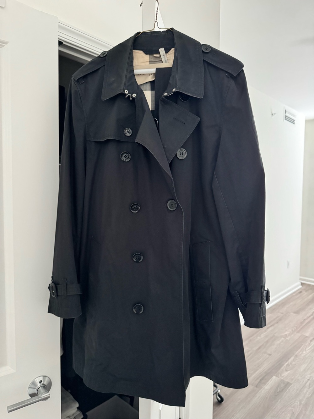 Burberry Navy Trench Coat